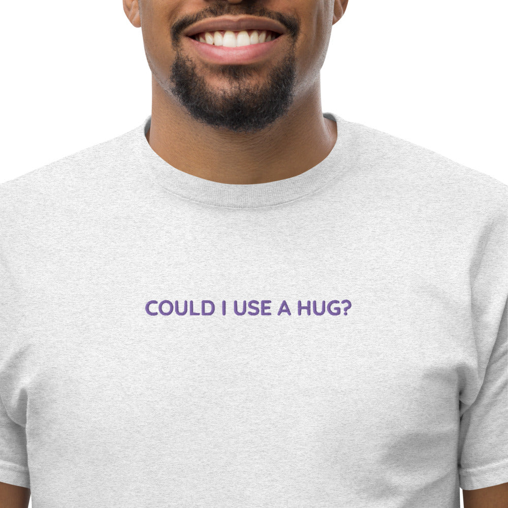 Embroidered T-Shirt ‘COULD I USE A HUG?’